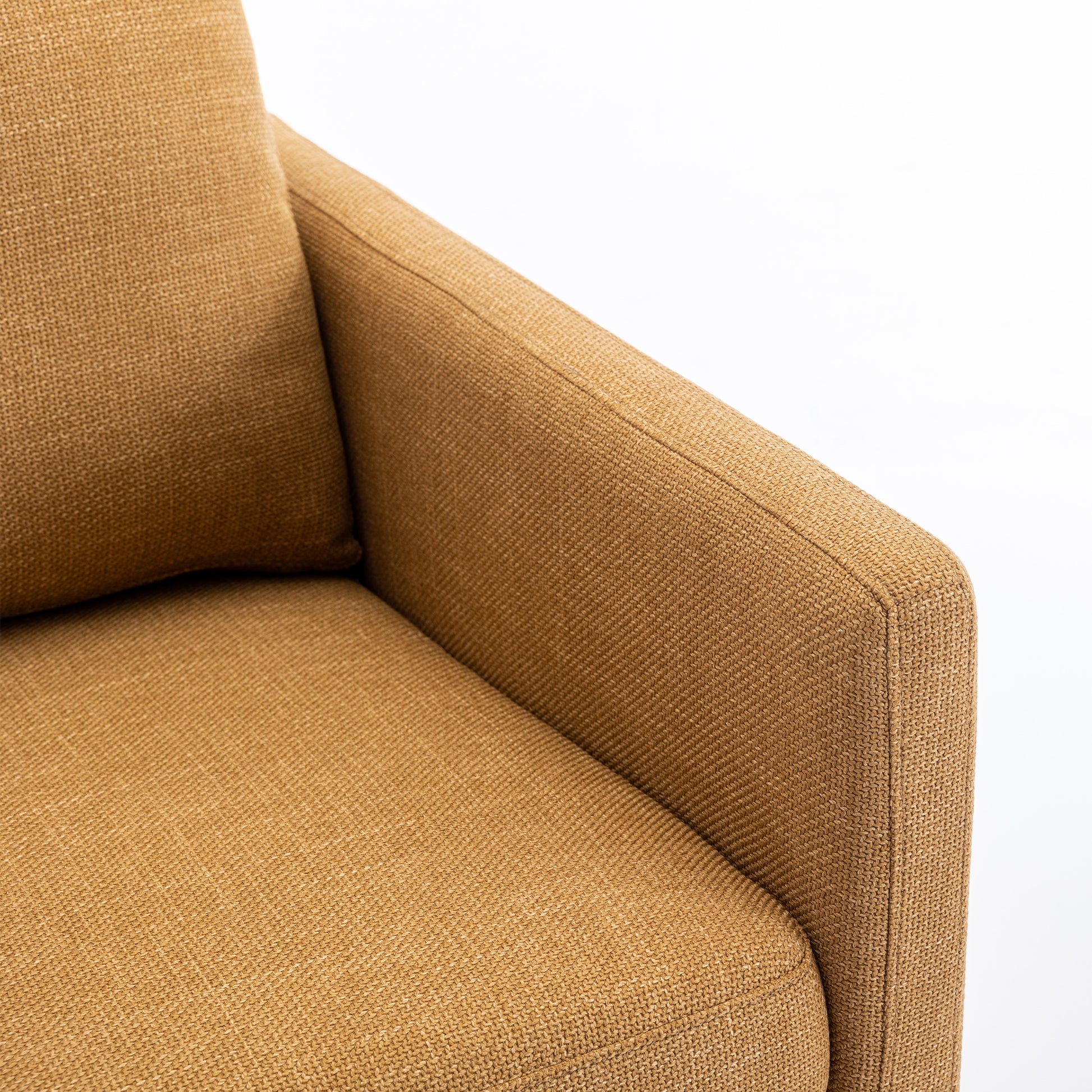 Mid Century Modern Swivel Accent Chair Armchair For Living Room, Bedroom, Guest Room, Office, Mustard Yellow 1 Mustard Yellow Linen