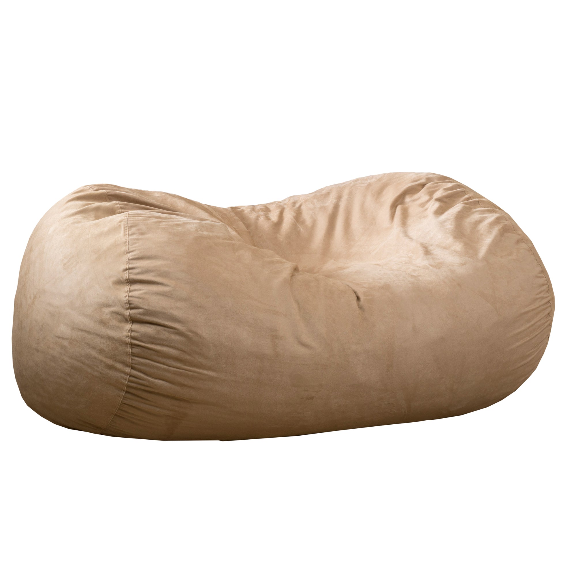 Marlin 6.5 Foot Suede Cylindrical Bean Bag, Tuscany Tuscany Microfiber