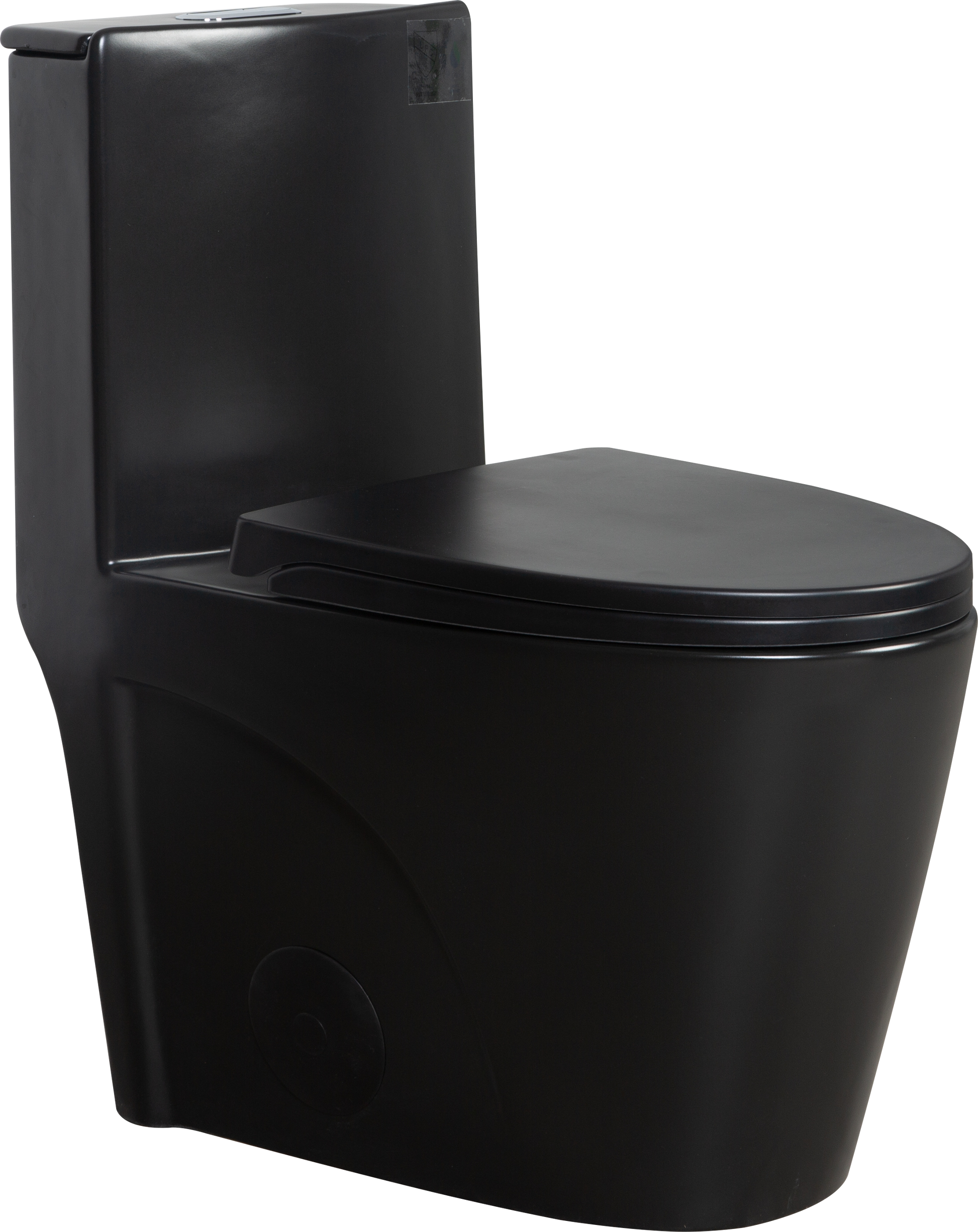 1.1 1.60 Gpf Dual Flush One Piece Toilet, Water Saving Elongated Comfort Height Floor Mounted, Soft Close Seat, 1000 Gram Map Flushing Score Toilet, Matte Black 23T01 Mb 1 Matte Black Ceramic