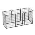 8 Panels Heavy Duty Metal Playpen With Door,39.37