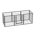 8 Panels Heavy Duty Metal Playpen With Door,31.7