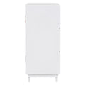 Wooden Wardrobe Cabinet With Hanging Rod, Storage Armoires With Doors ,White White Solid Wood