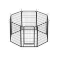 8 Panels Heavy Duty Metal Playpen With Door,39.37