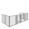 8 Panels Heavy Duty Metal Playpen With Door,31.7