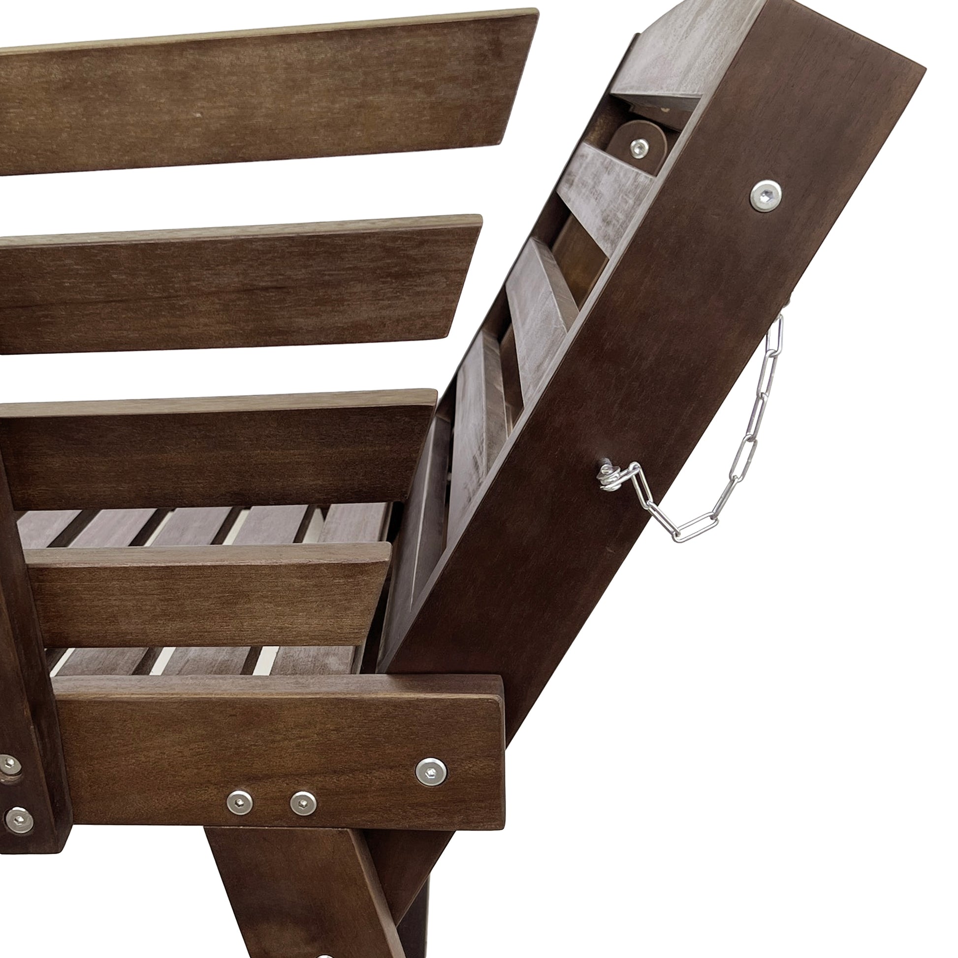 Outdoor Adjustable Patio Wooden Daybed Sofa Chaise Lounge With Cushions For Small Places, Brown Finish Gray Cushion Yes Complete Patio Set Gray Water Resistant Frame Water Resistant Cushion Garden & Outdoor Casual Sofa Seating Groups Foam Solid Wood