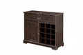 Farmhouse Buffet Cabinet With Storage Sideboard With 2 Drawers, Wine Bar Cabinet With Removable Wine Racks Storage Shelves, Liquor Coffee Bar Cupboard For Kitchen, Dining Room, Espresso L39.37''*W15.7 Espresso Mdf