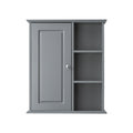 Bathroom Wall Cabinet in Black Ready to Assemble grey-1-3-soft close doors-wall