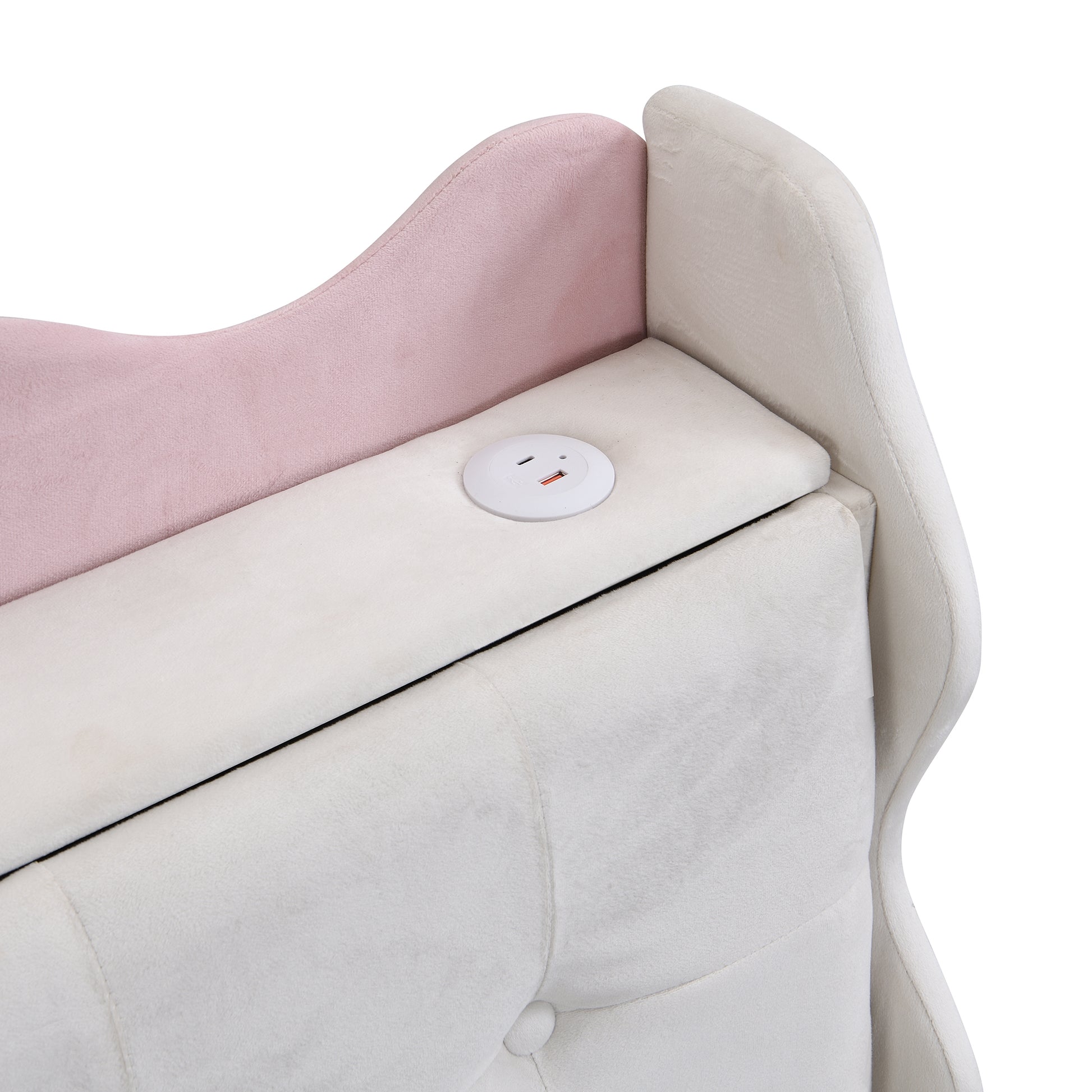 Full Size Upholstery Platform Bed Frame With Led Light Strips,Headboard Storage Space And Two Usb Charging Deisgn,Beige Beige Upholstered