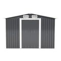 Patio, Lawn & Garden,Metal Outdoor Storage Shed 10Ft X 8Ft, Clearance With Lockable Door Metal Garden Shed Steel Anti Corrosion Storage House Waterproof Tool Shed For Backyard Patio, Lawn And Garden Grey Year Round Use Metal