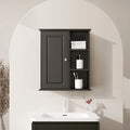 Bathroom Wall Cabinet in Black Ready to Assemble black-1-3-soft close doors-wall