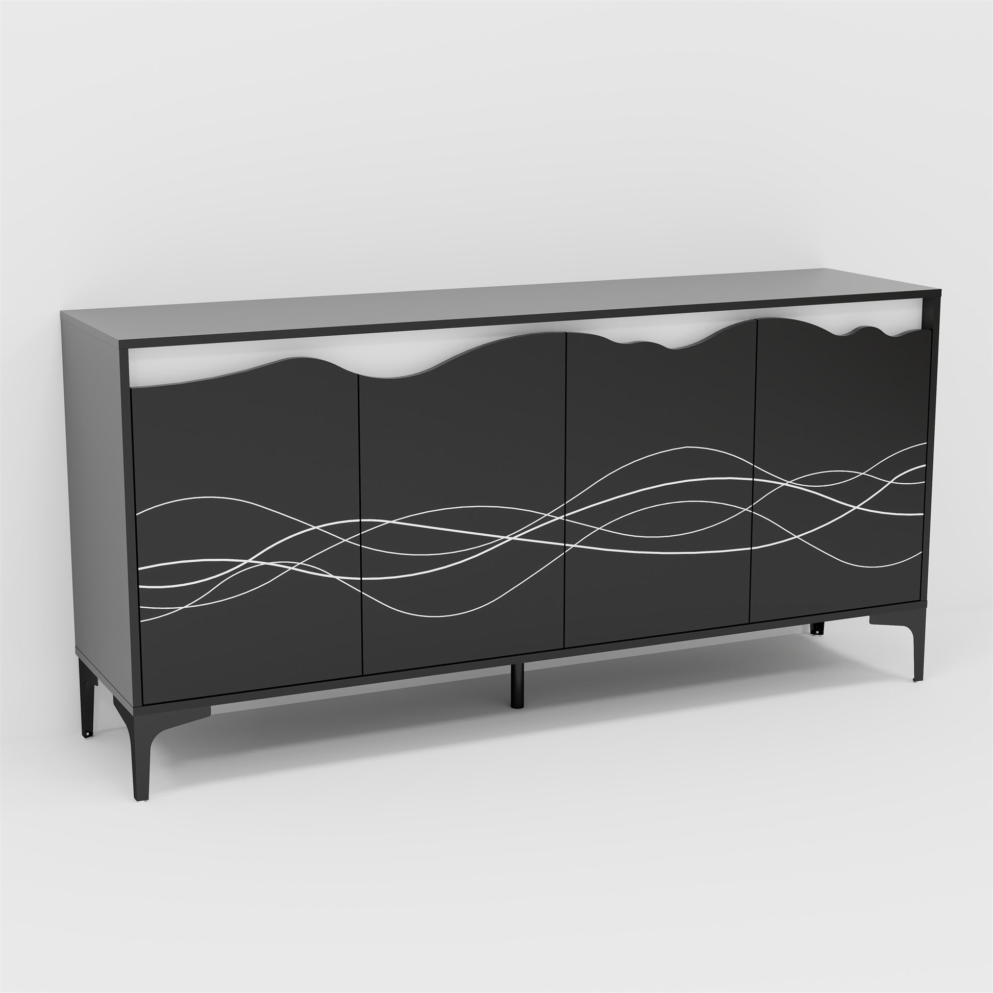 Four door modern sideboard