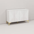 White four door cream style side cabinet