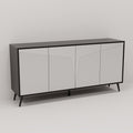 Black four door side cabinet