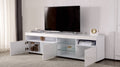 Modern Design Tv Stands For Tvs Up To 80'', Led Light Entertainment Center, Media Console With Multi Functional Storage, Tv Cabinet For Living Room,Bedroom, Home Theatre White Primary Living Space 70 79 Inches 70 79 Inches Particle Board