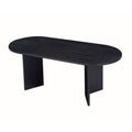 Wood Dining Table Kitchen Table Small Space Dining Table Black Desk Top Black Foam Mdf