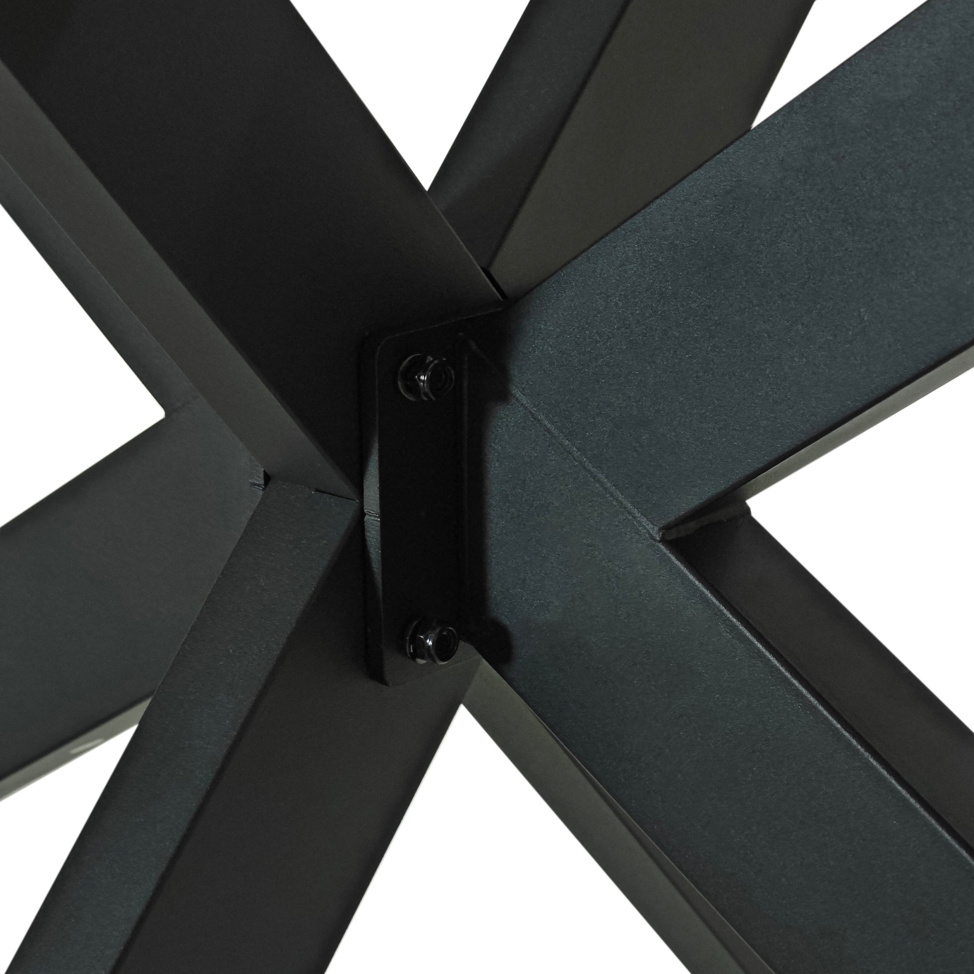 55.11" 70.86"Retro Rectangular Stretch Dining Table, Antique Wood Top And Black Relief Plate, Black Fine Sand Cross Iron Foot Base Dining Table, With Storage Box. Black Brown Seats 6 Rectangular Mdf Metal