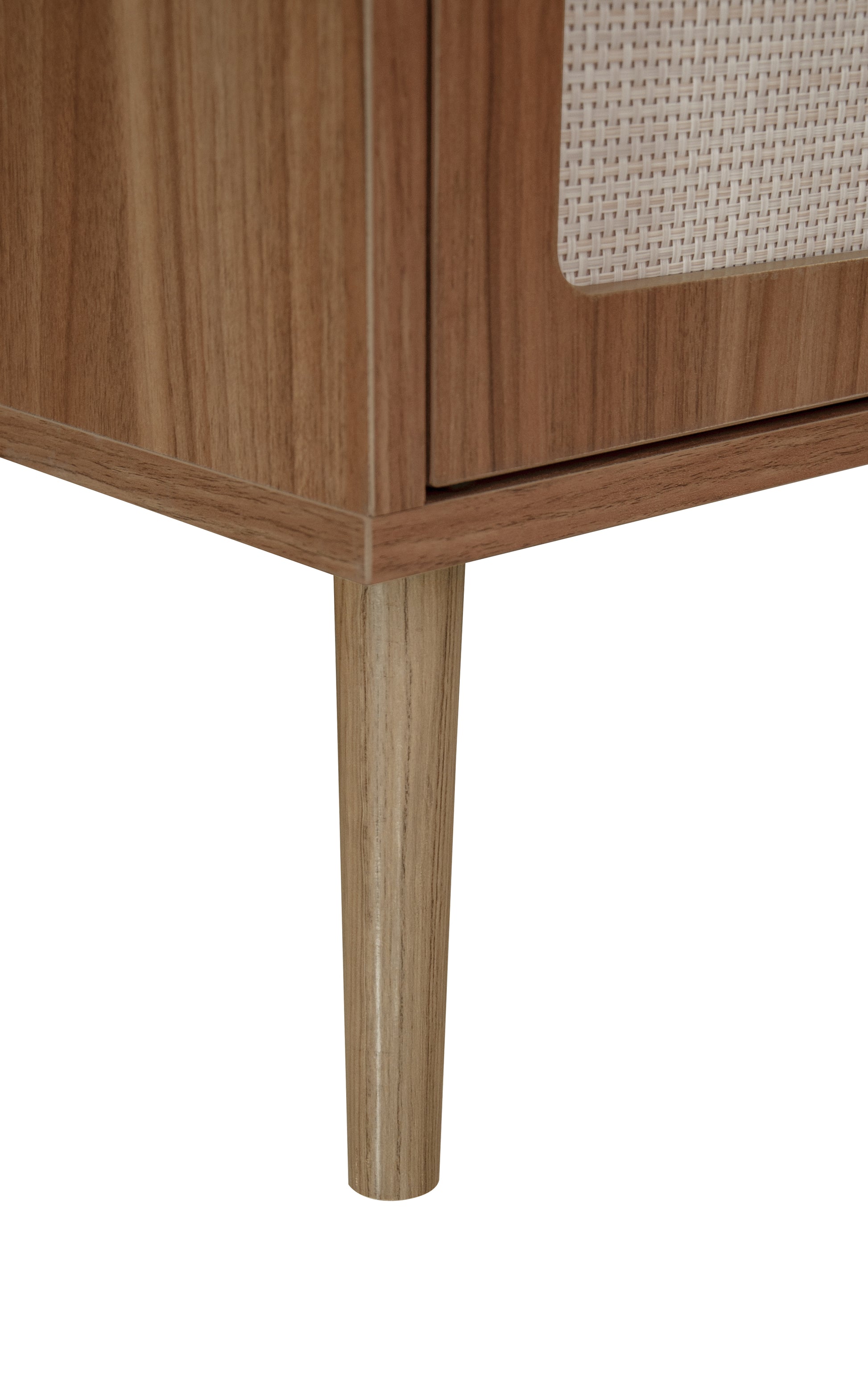 2 Door 3 Drawer Cabinet, Accent Storage Cabinet, Suitable For Living Room, Bedroom, Dining Room, Study Walnut Mdf