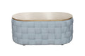 Saree Coffee Table, Light Teal Chenille Lv02349 Light Blue Chenille