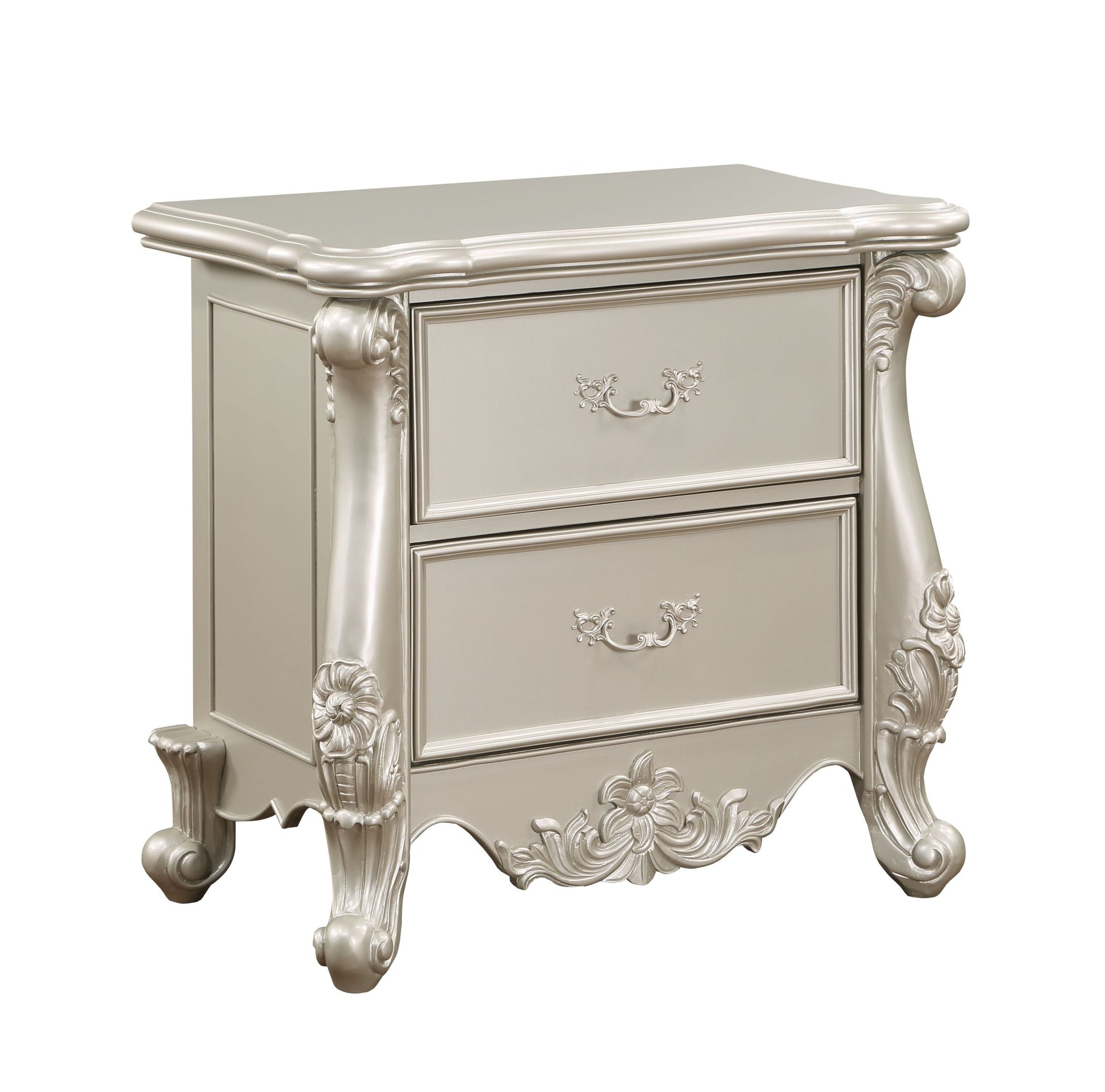 Acme Bently Nightstand, Champagne Finsih Bd02290