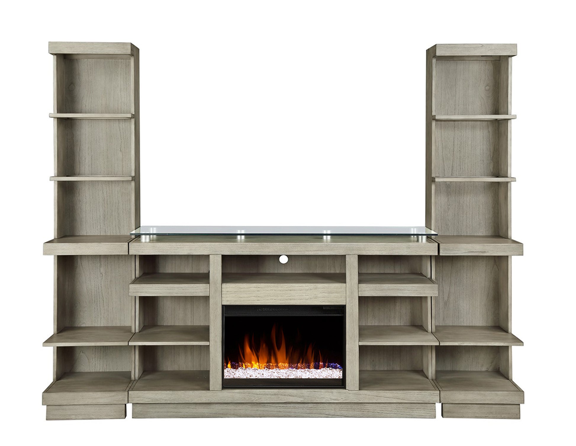 Celino Fireplace Tv Stand Beige Primary Living Space 65 Inches 70 79 Inches Contemporary,Modern 75 Inches Wood