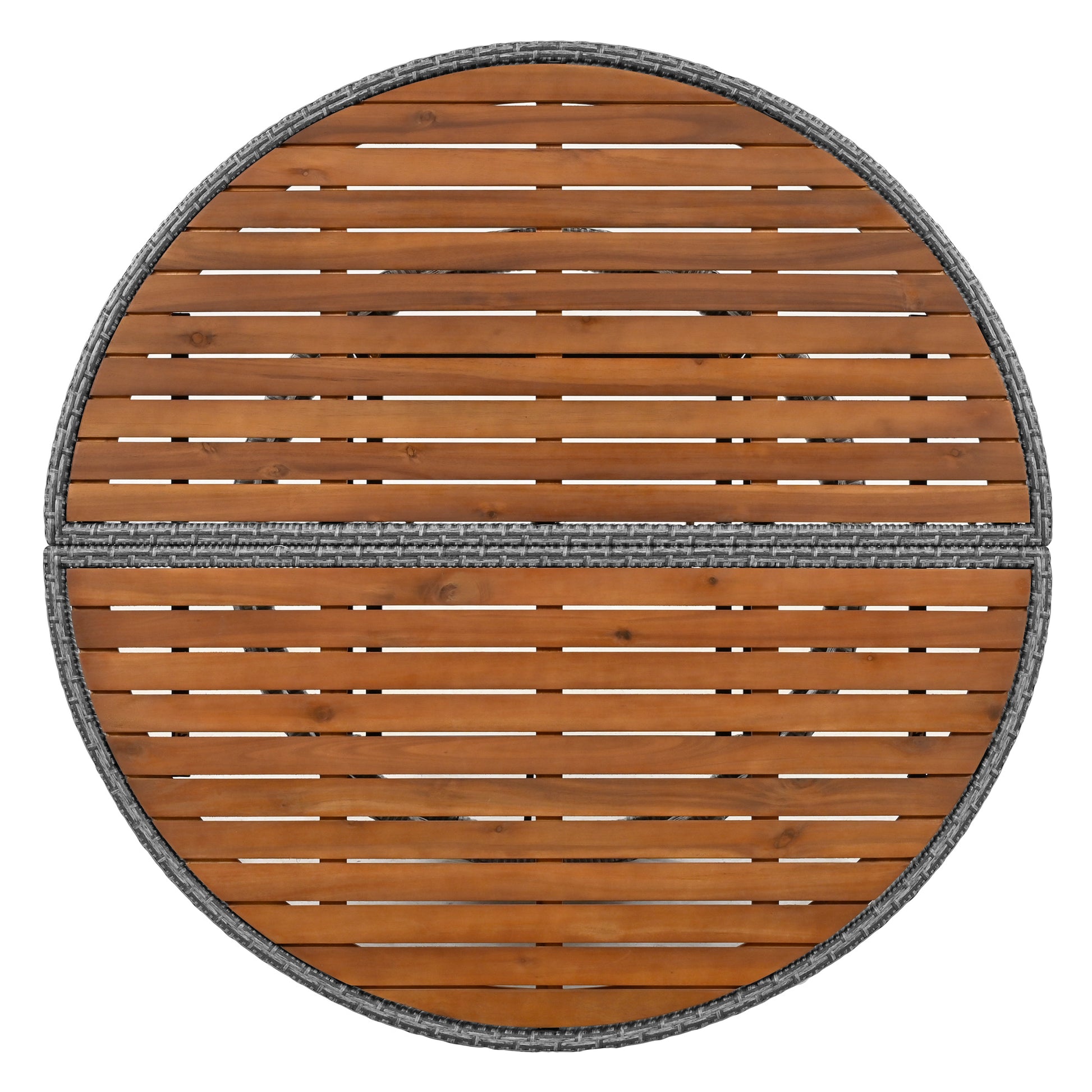 Patio 5 Piece Round Rattan Sectional Sofa Set All Weather Pe Wicker Sunbed Daybed With Round Liftable Table And Washable Cushions For Outdoor Backyard Poolside, Beige Yes Deep Seating Beige Water Resistant Frame Water Resistant Cushion Garden & Outdoor