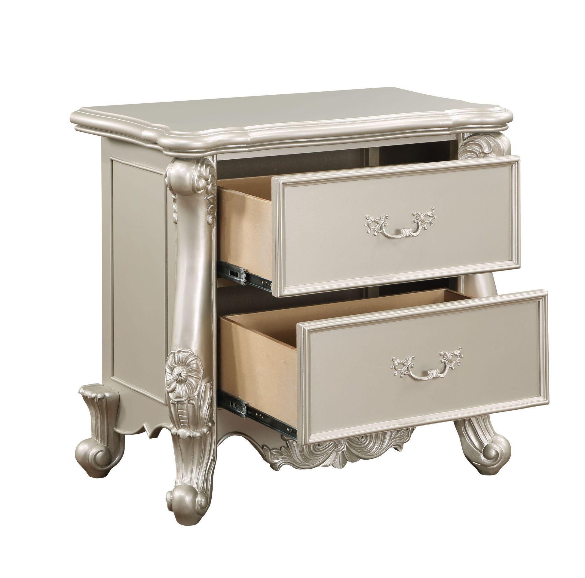 Acme Bently Nightstand, Champagne Finsih Bd02290