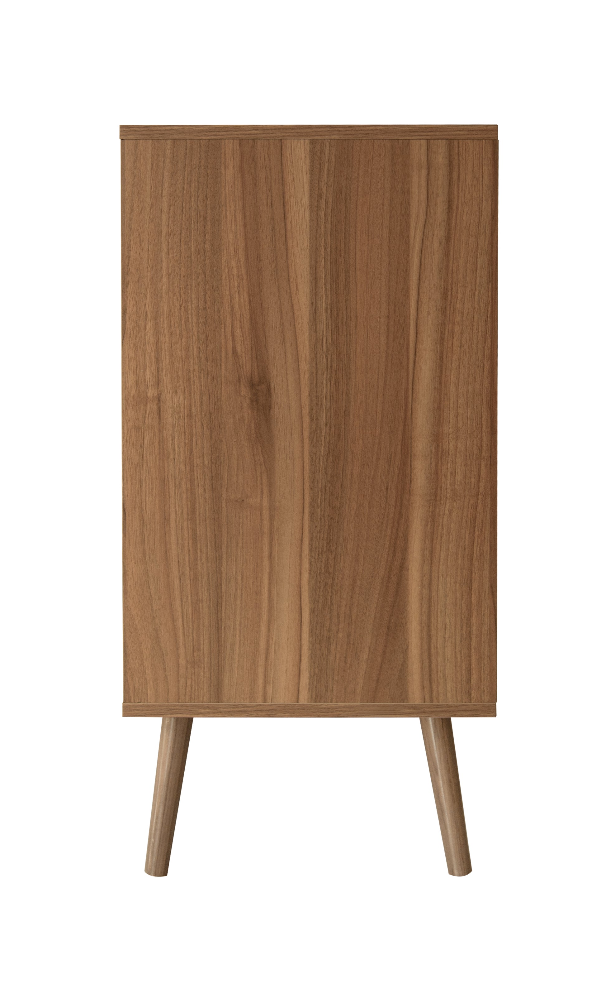 2 Door 3 Drawer Cabinet, Accent Storage Cabinet, Suitable For Living Room, Bedroom, Dining Room, Study Walnut Mdf