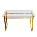 Modern Minimalist Rectangular Glass Dining Table For 4 6 With 0.31