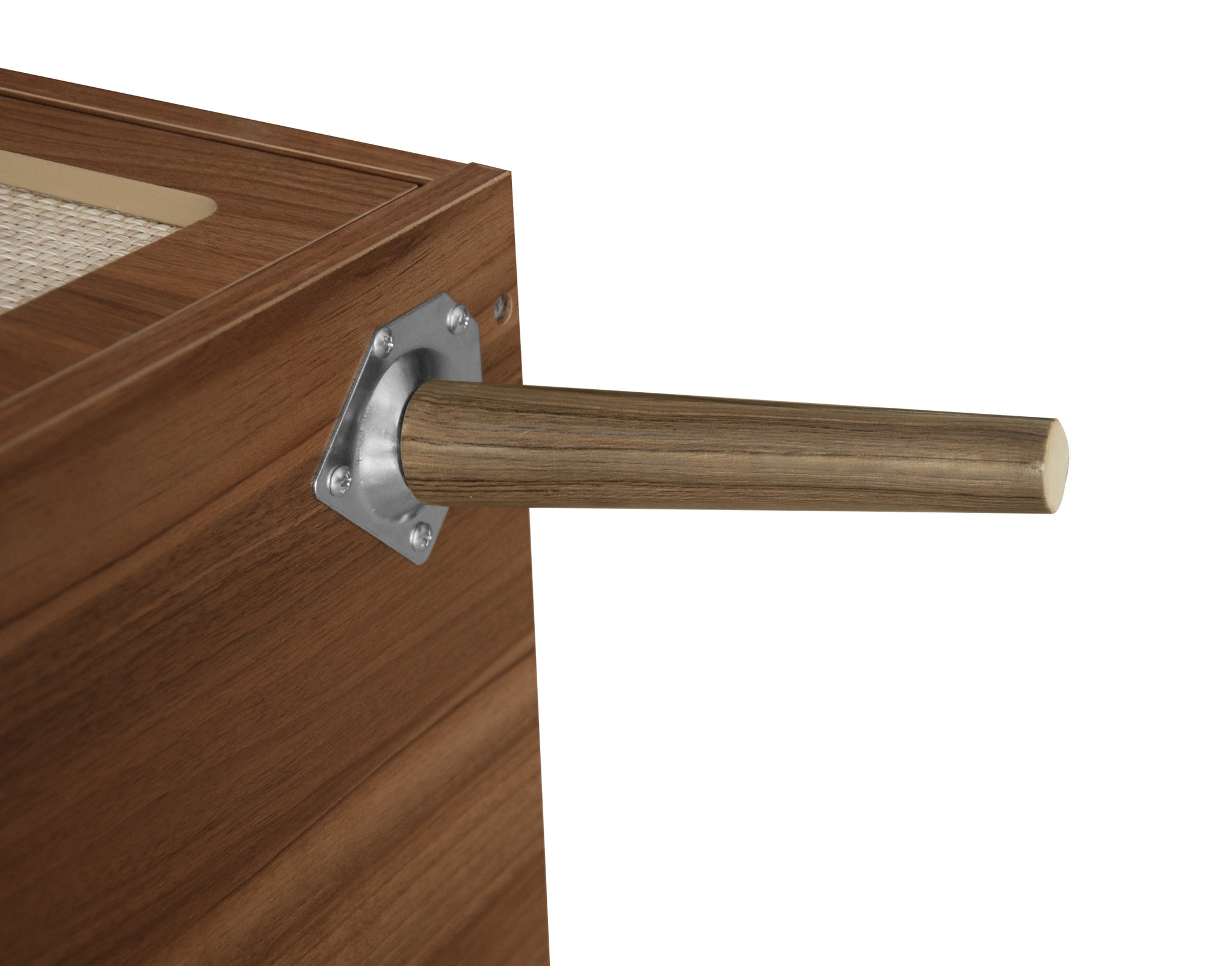 2 Door 3 Drawer Cabinet, Accent Storage Cabinet walnut-mdf