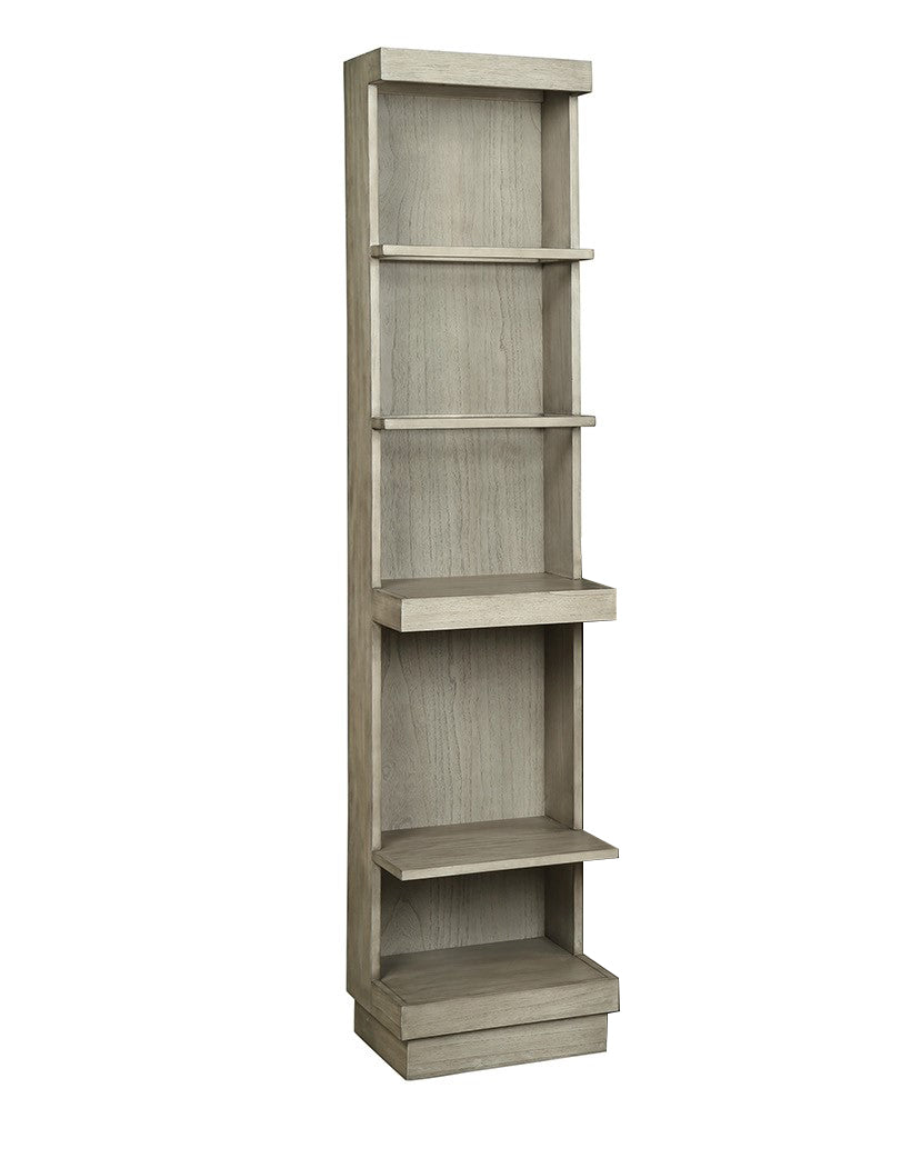 Celino Bookshelf Pier, Set Of 2, No Assembly Required, Sandstone Finish Beige Wood