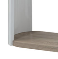 Zoma Sofa Table, White High Gloss & Oak Finish Lv02416 White Oak Mdf