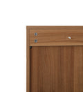 2 Door 3 Drawer Cabinet, Accent Storage Cabinet, Suitable For Living Room, Bedroom, Dining Room, Study Walnut Mdf