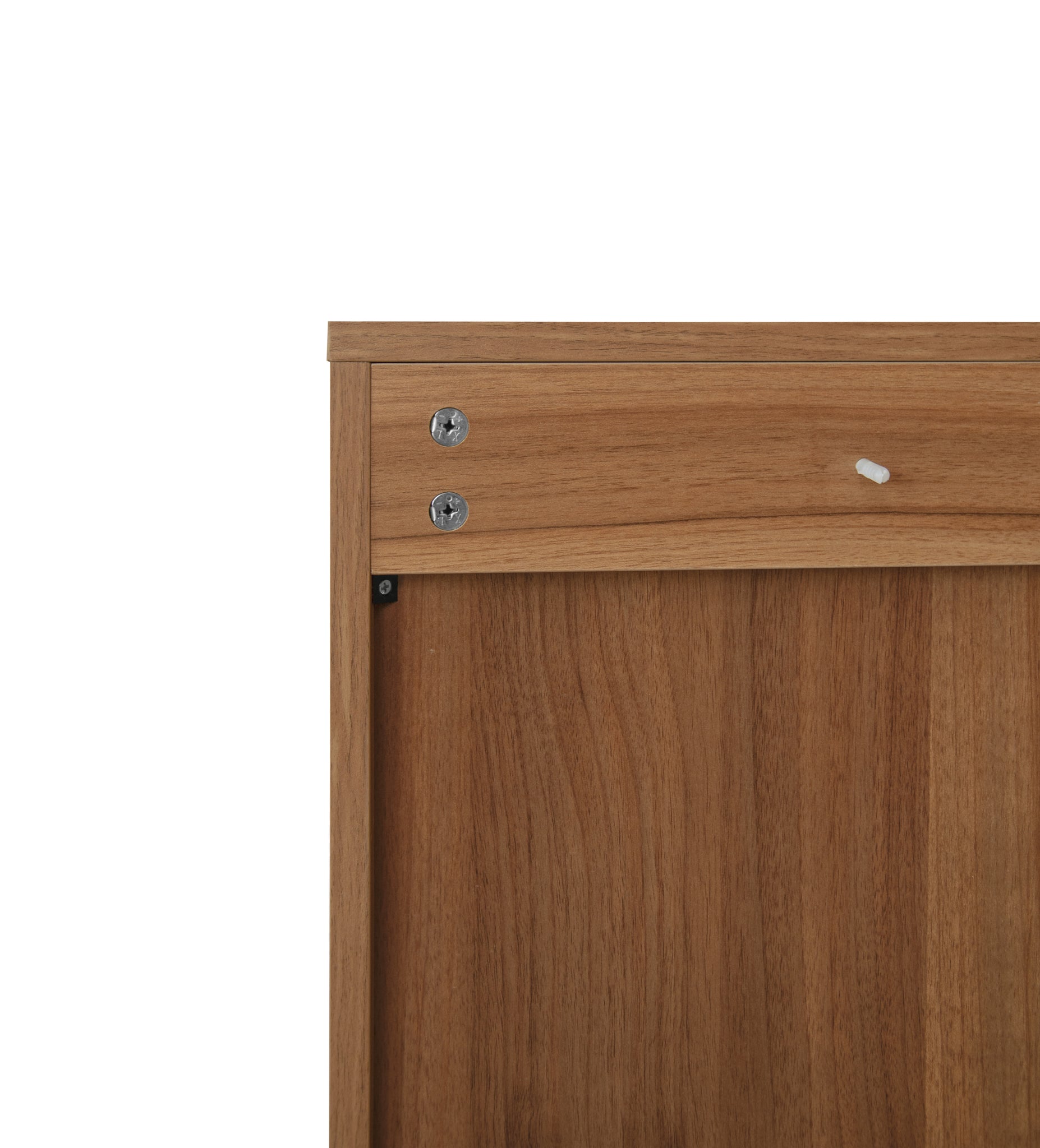 2 Door 3 Drawer Cabinet, Accent Storage Cabinet walnut-mdf