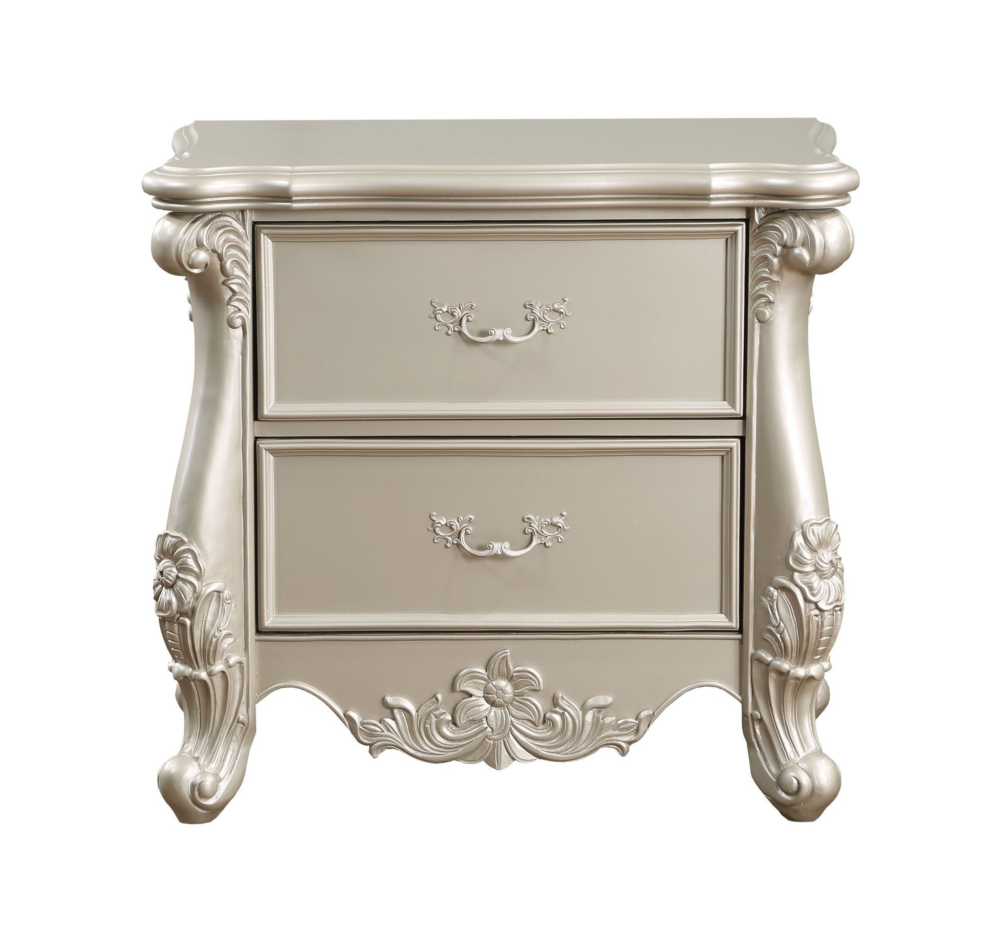 Bently Nightstand, Champagne Finsih Bd02290 Champagne Fabric