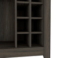 Depot E Shop Mojito Bar Cabinet, One Open Drawer, One Open Shelf, Carbon Espresso Brown Particle Board Particle Board