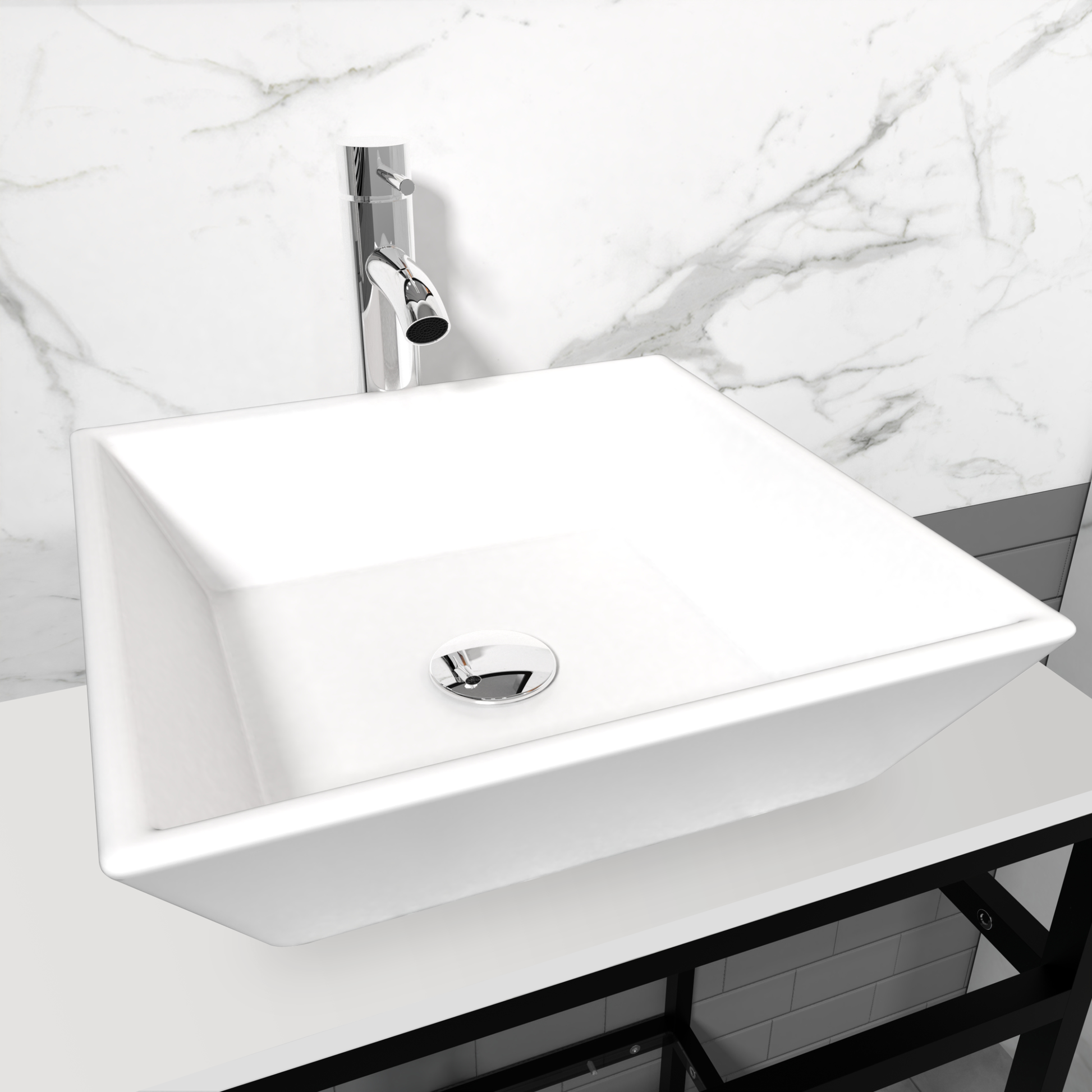 Goodyo 24" Bathroom Vanity Single Sink Countertop