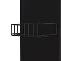 Opal Kitchen Cart, Single Door Cabinet, Four Casters, Black Black Particle Board Particle Board