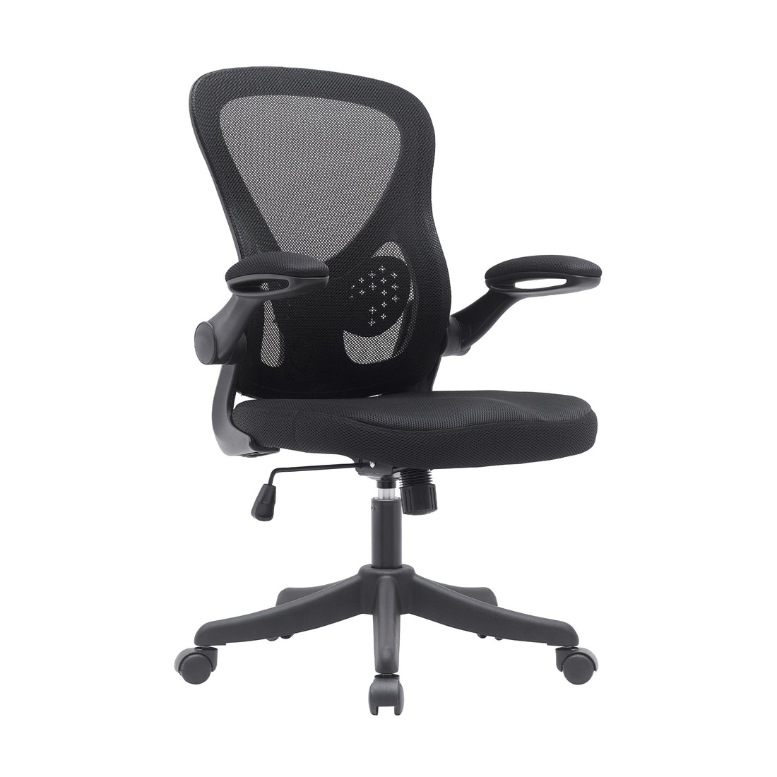 Techni Mobili Black Mesh Office Chair with Lumbar