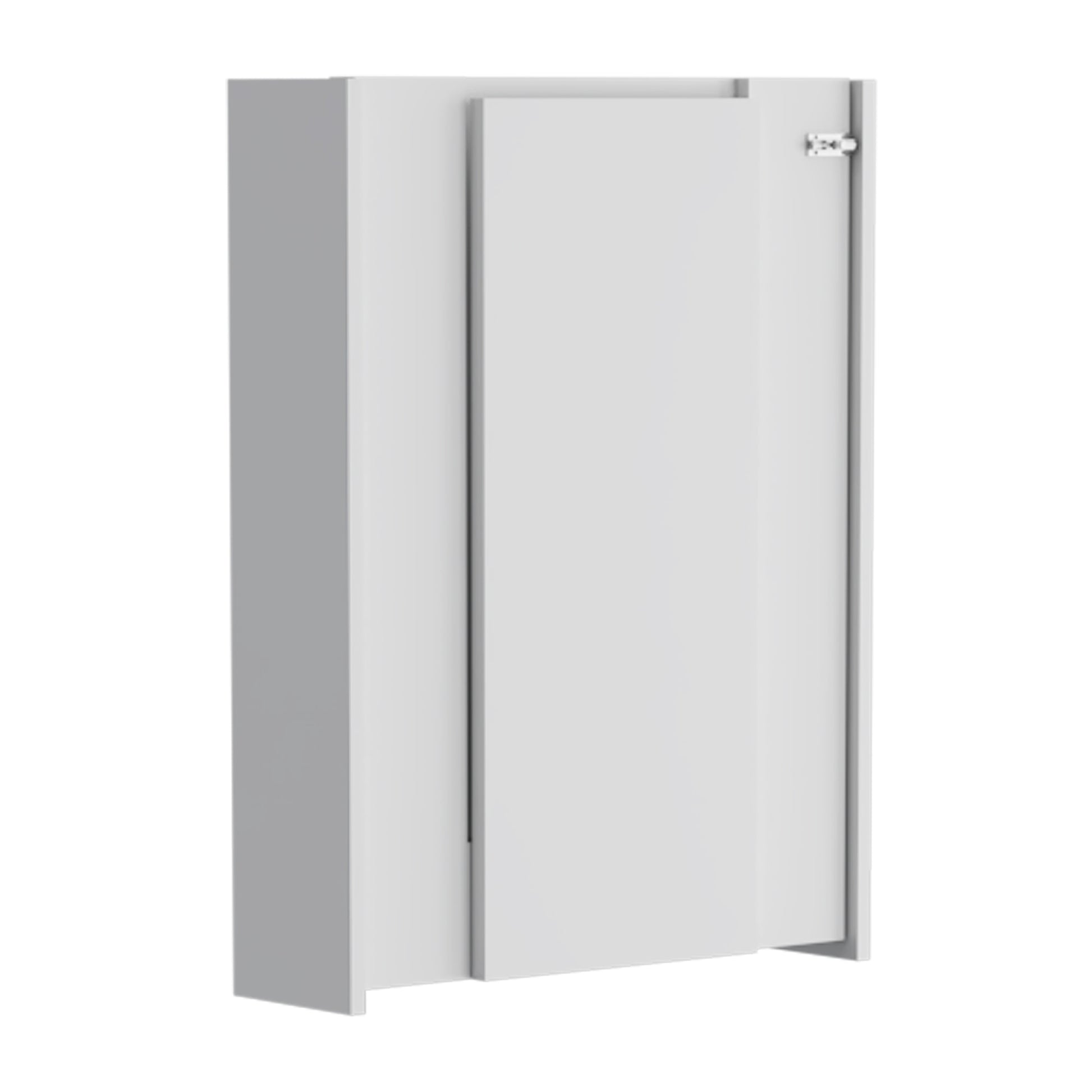 Wall Foldable Table With Multiple Shelves, White White Particle Board Particle Board