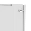 Toscana Wall Foldable Table With Multiple Shelves, White White Particle Board Particle Board