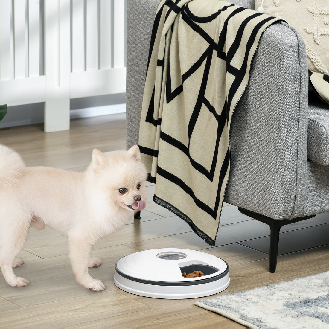 PawHut Automatic Pet Feeder for Cats Dogs with