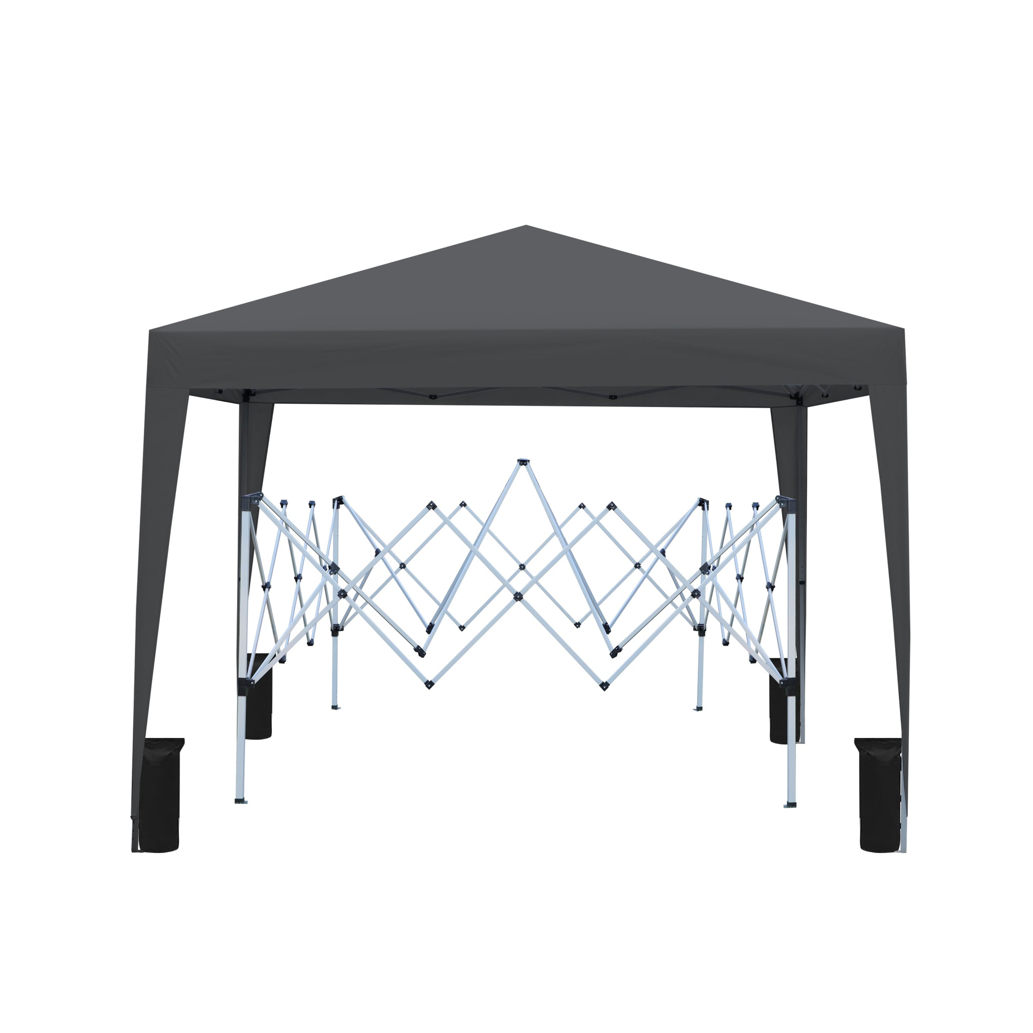 Outdoor 10x 10Ft Pop Up Gazebo Canopy Tent with 4pcs black-metal