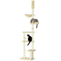 Pawhut Floor To Ceiling Cat Tree, 90.5