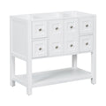 36'' Bathroom Vanity without Sink,Free Standing Vanity 4+-white-2-2-adjustable