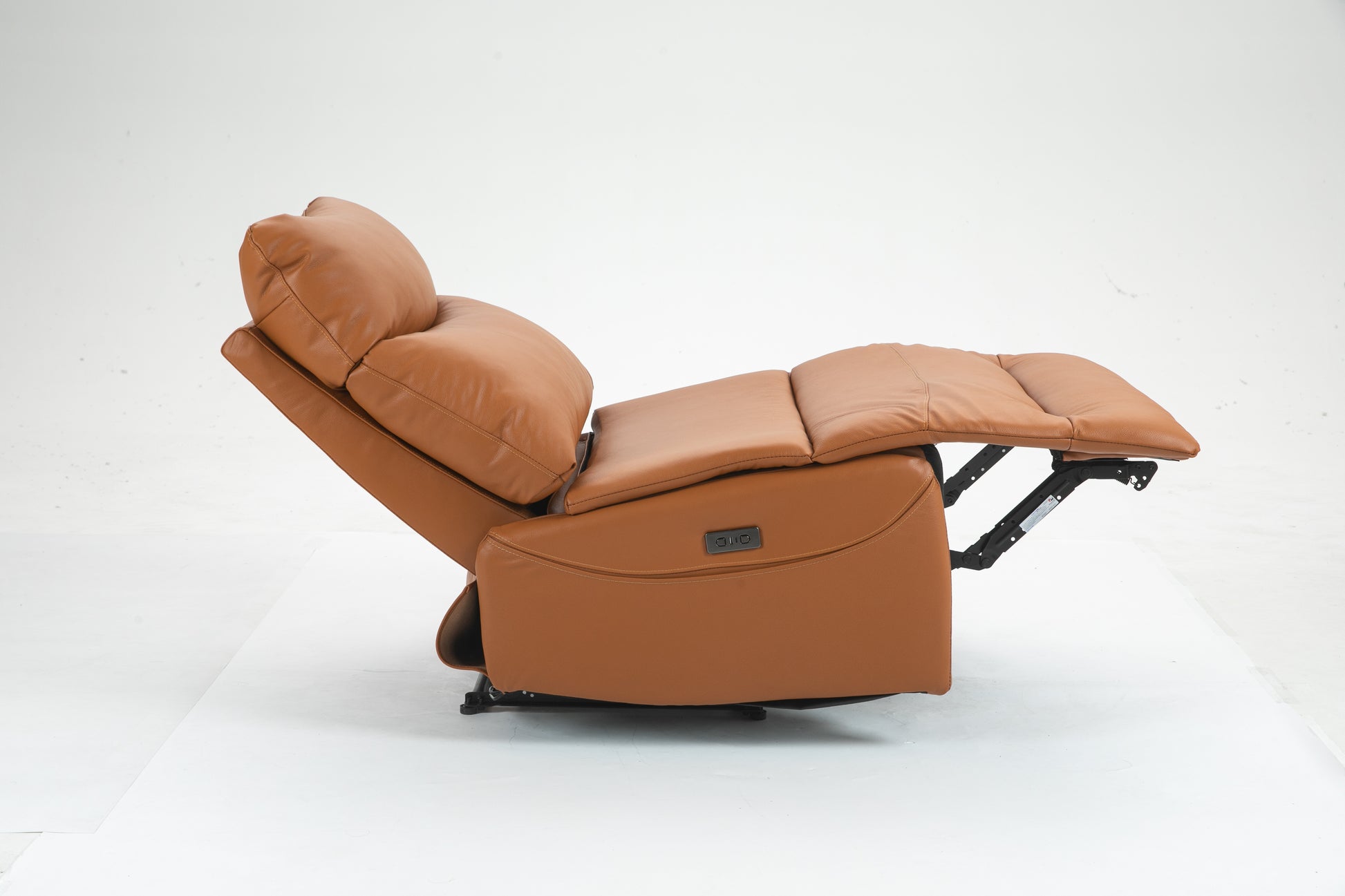 Lounge Chair Lift Chair Relax Sofa Chair Sitting Room Furniture Sitting Room Power Supply Elderly Electric Lounge Chair Orange Leather