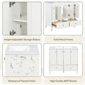 36'' Bathroom Vanity with Resin Sink Combo,Solid Wood 2-white-4+-5+-adjustable