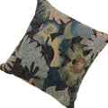 Contemporary Style Floral Designed Set Of 2 Throw Pillows, Multicolor Multicolor Polyester