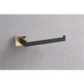 4 Piece Bathroom Hardware Set gold+matte black-stainless steel