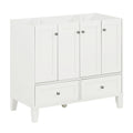 36'' Bathroom Vanity without Countertop,Solid Wood 2-white-4+-5+-adjustable