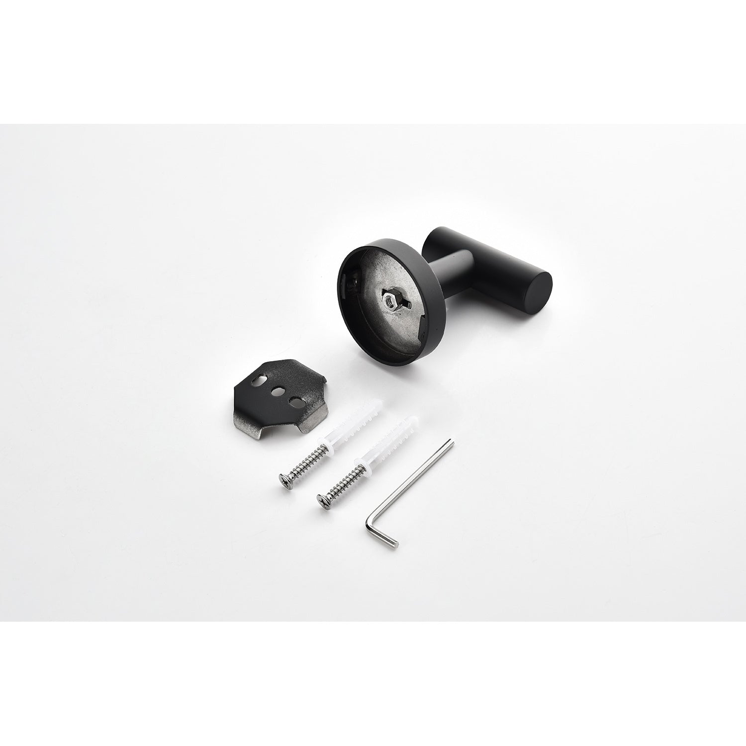 3 Piece Bathroom Hardware Set matte black-stainless steel